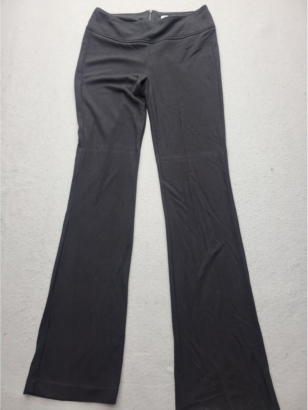 Cabi Women's Leggings Size 10 Black Compression Rayon Blend Zip Elastic Waist